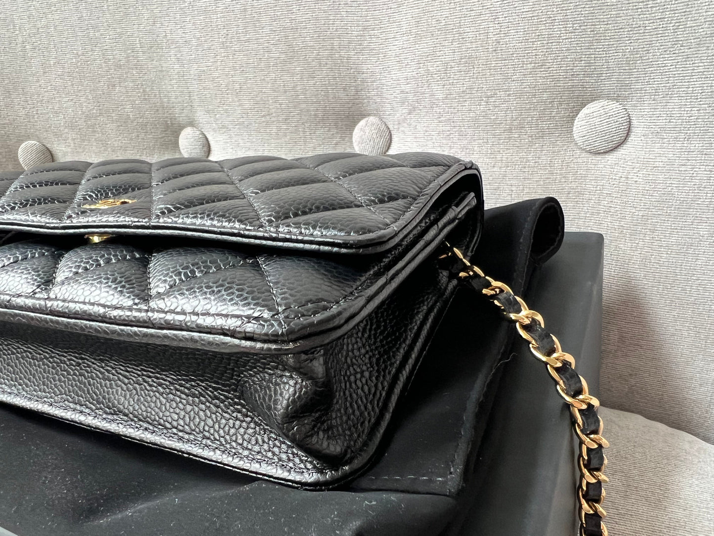 Chanel Black Caviar Wallet on Chain