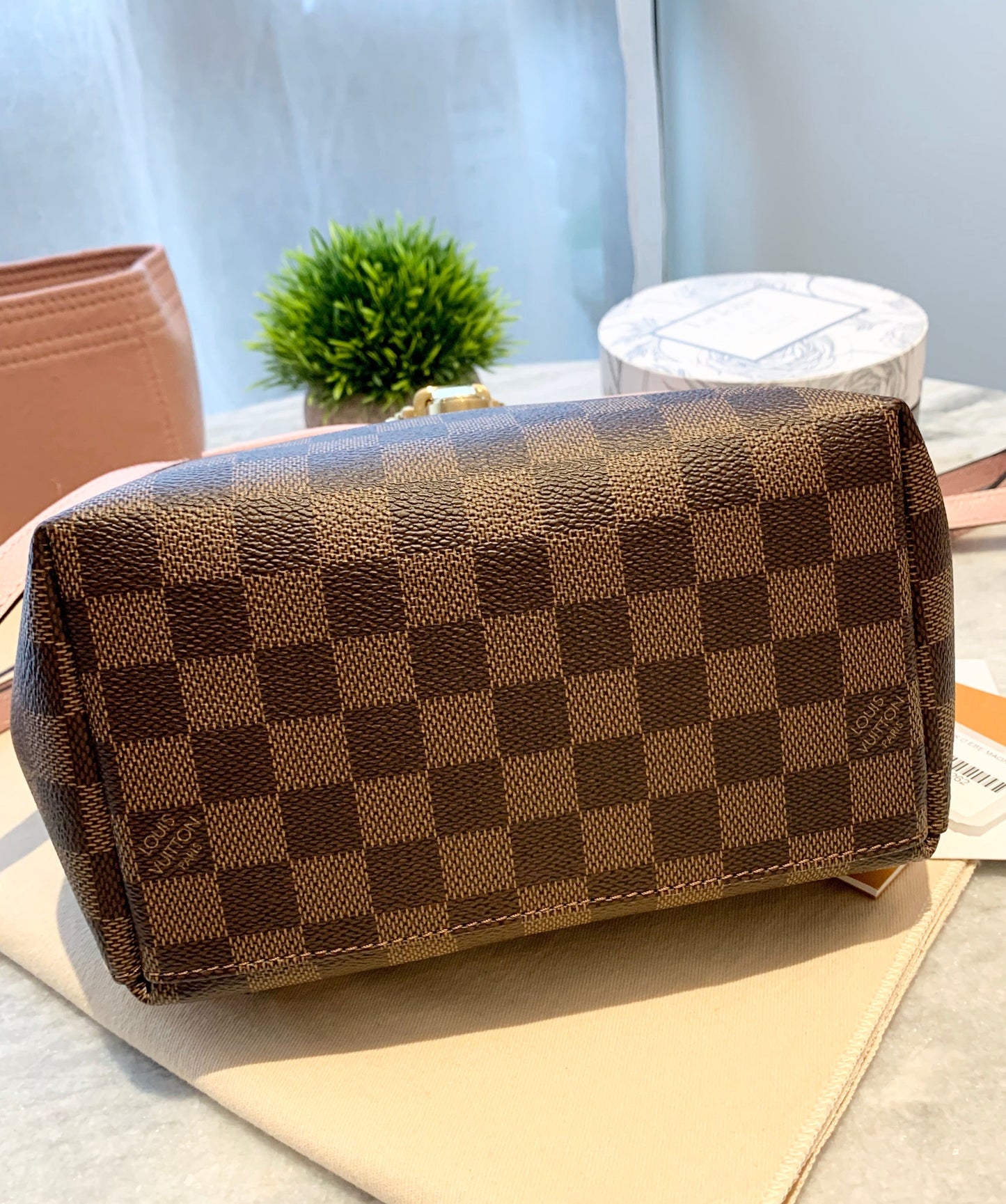 LOUIS VUITTON 2018 Damier Ebene Clapton Backpack In Magnolia