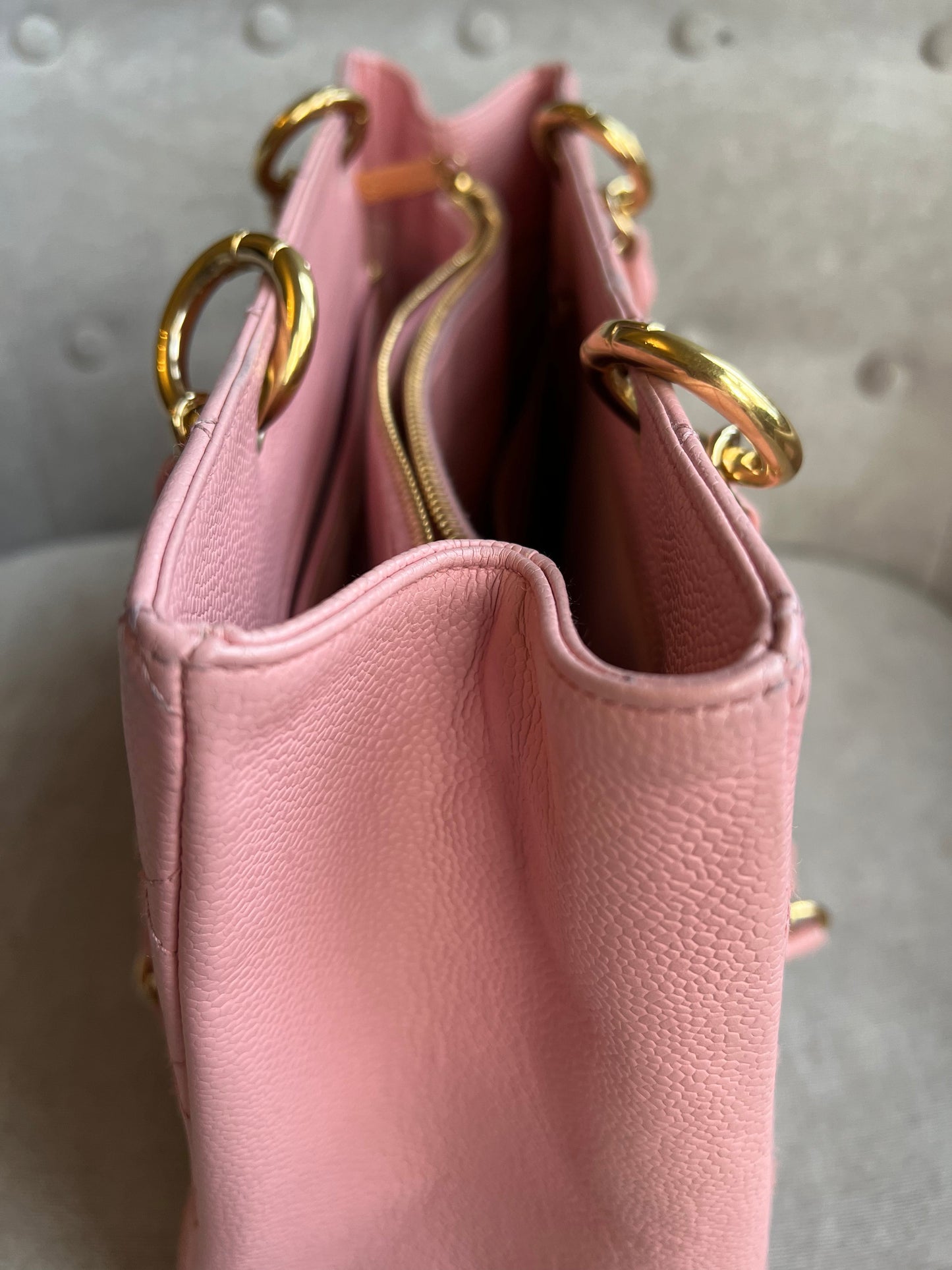 Chanel Pink Caviar Grand Shopper Tote (GST)