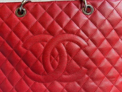 Chanel Red Caviar Grand Shopper Tote (GST)