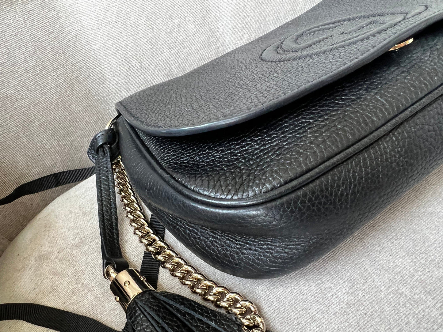 Gucci Black Soho Disco Crossbody Flap Bag