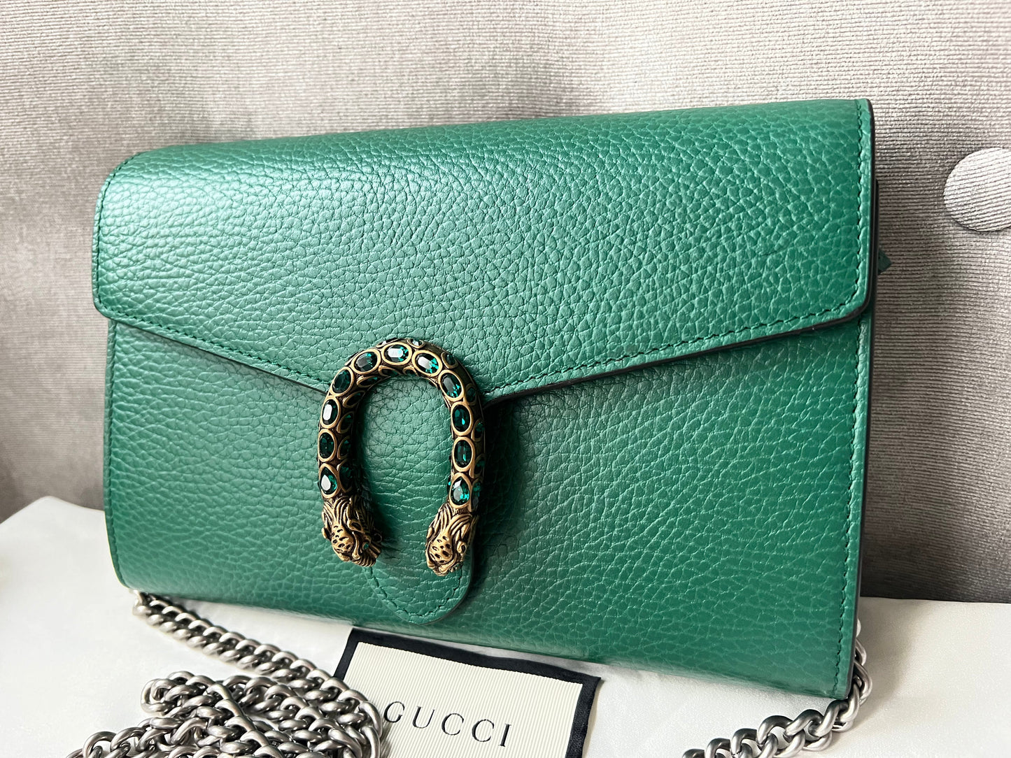 Gucci Dionysus Green Mini Chain Bag (RRP £1340)