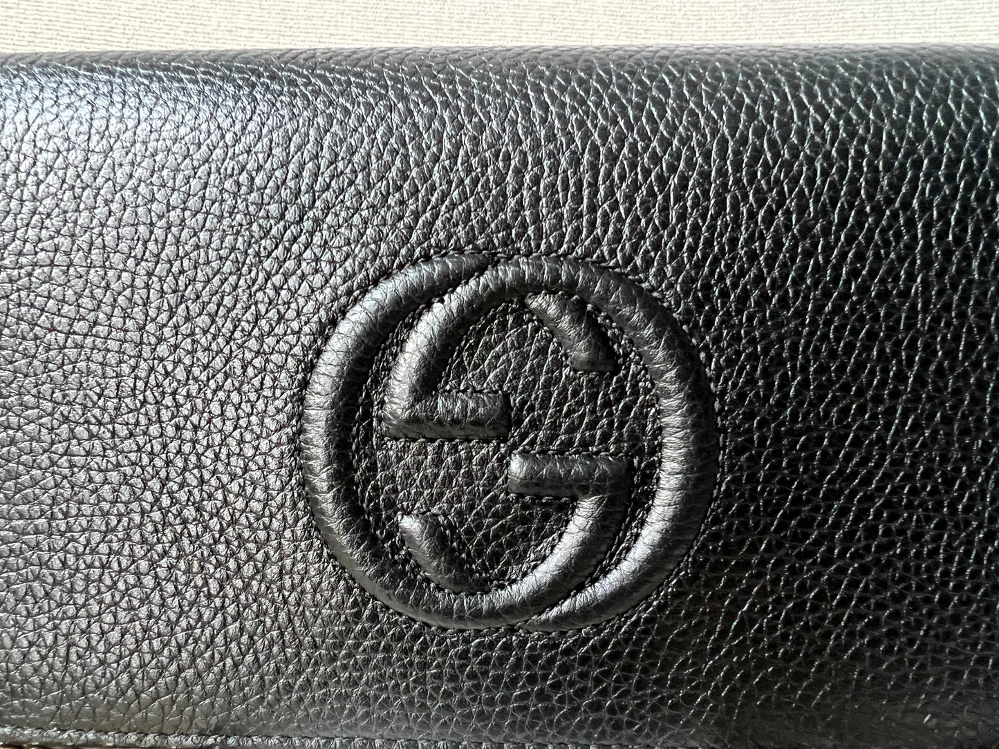 Gucci Black Soho Chain Wallet