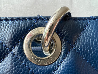 Chanel XL Dark Blue Caviar Grand Shopper Tote (GST)