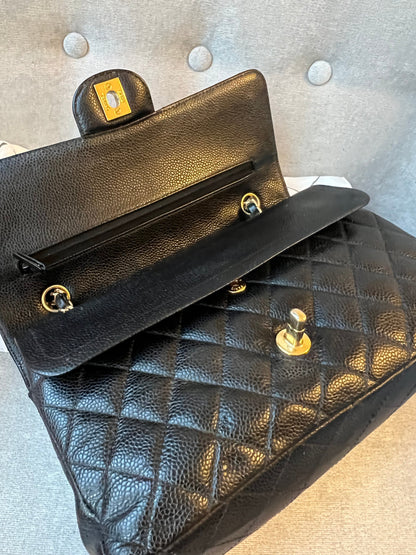 Chanel Medium Classic Flap in Black Caviar (RRP £7,550)