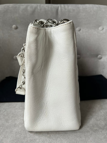 Chanel White Caviar Grand Shopper Tote (GST)