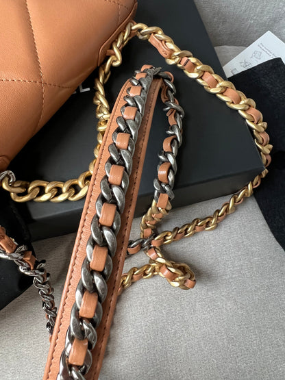 Chanel Caramel 19 Wallet on Chain