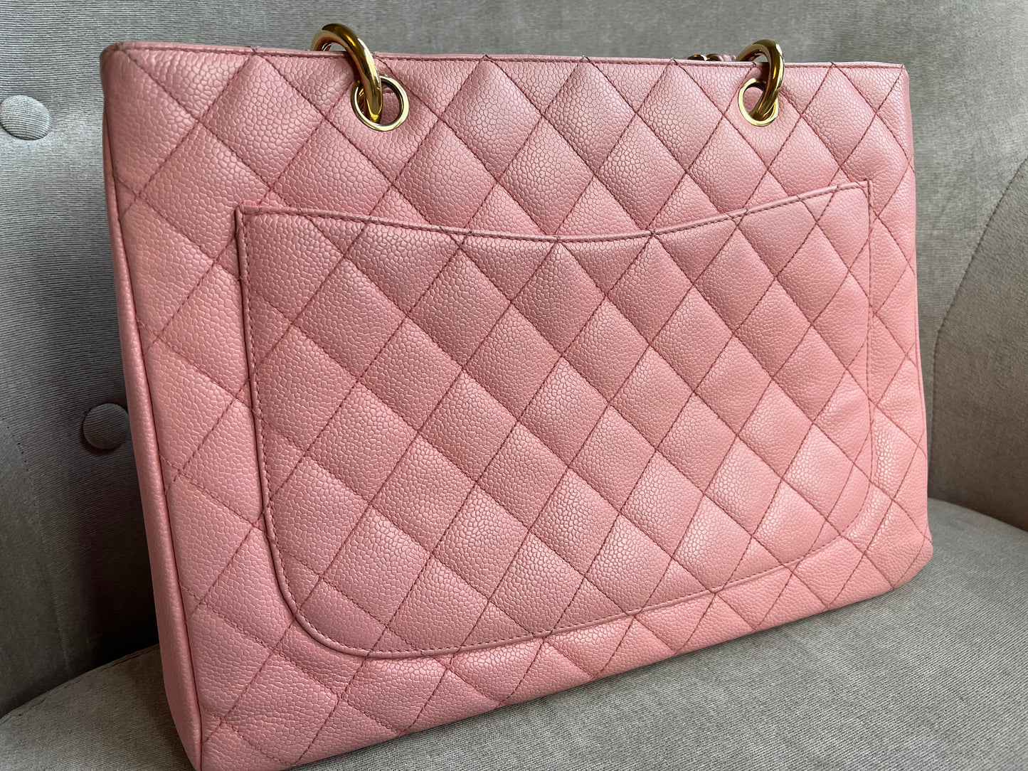 Chanel Pink Caviar Grand Shopper Tote (GST)