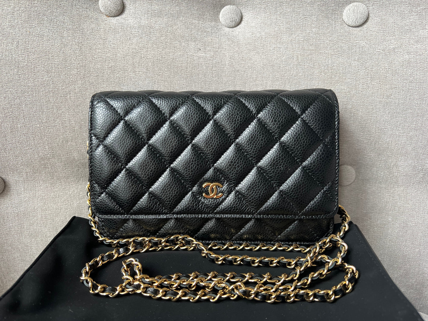 Chanel Black Caviar Wallet on Chain