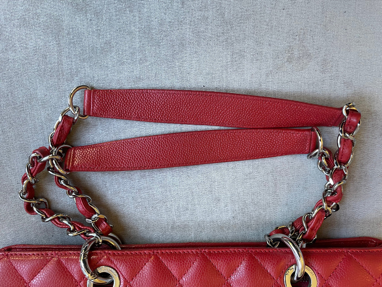 Chanel Red Caviar Grand Shopper Tote (GST)