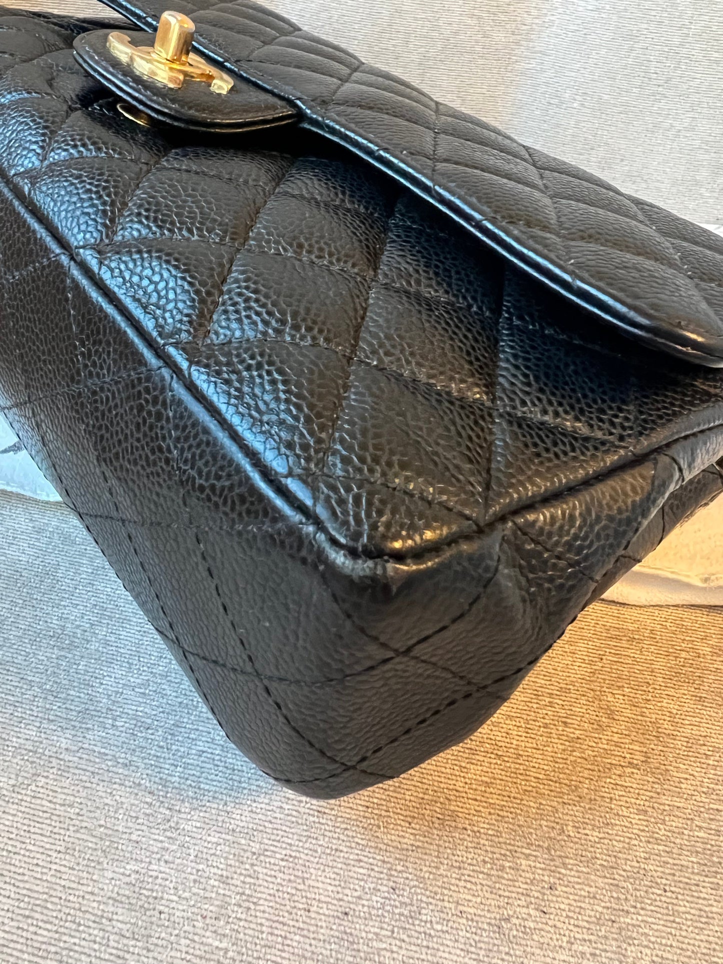 Chanel Medium Classic Flap in Black Caviar (RRP £7,550)