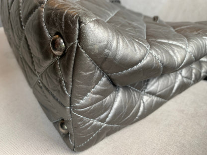 Chanel Large 2.55 Silver Grey Reissue Chain Tote