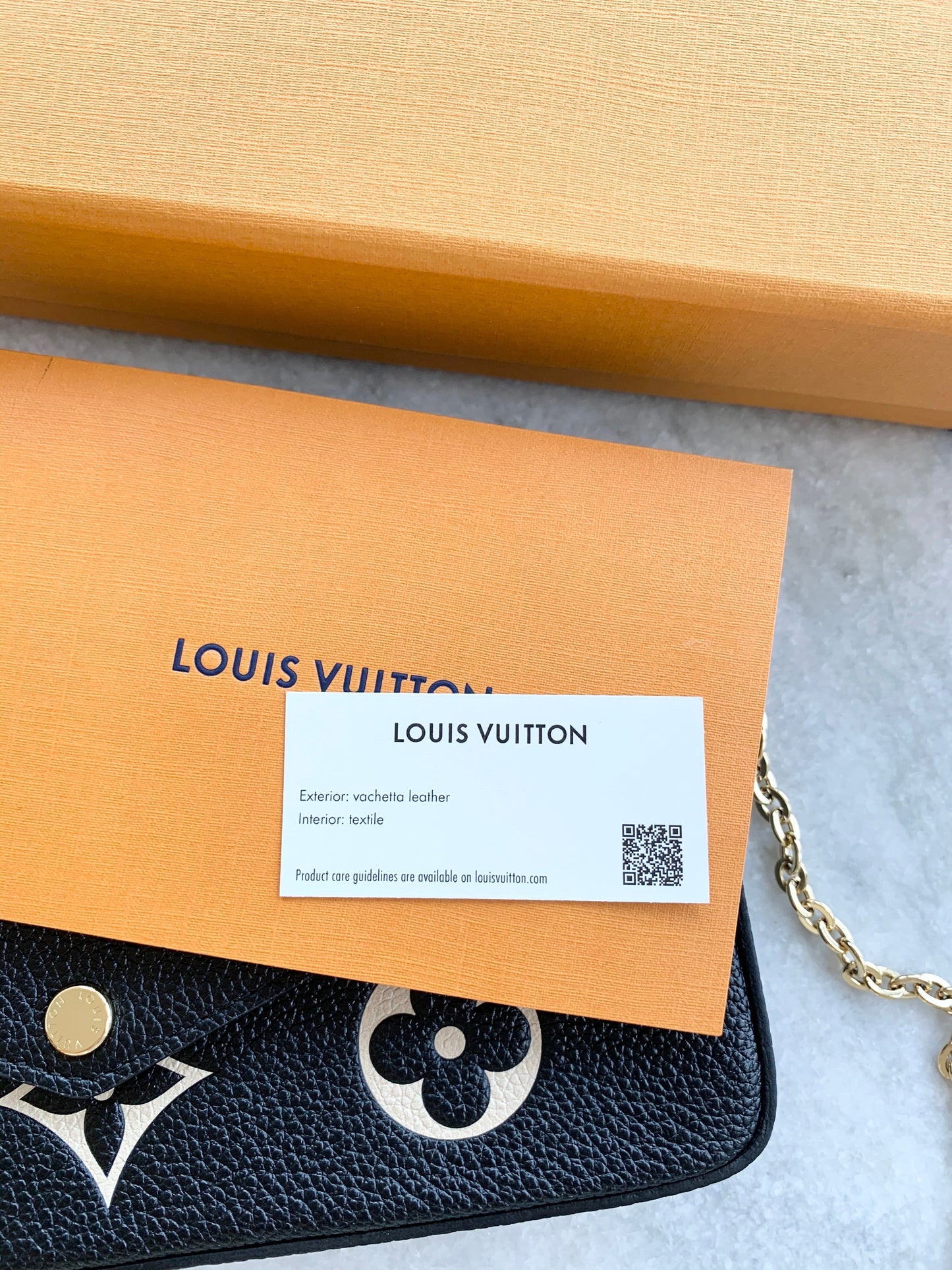 [SOLD]Louis Vuitton  2022 Pochette Felicie GM Bicolor Monogram Crossbody Bag