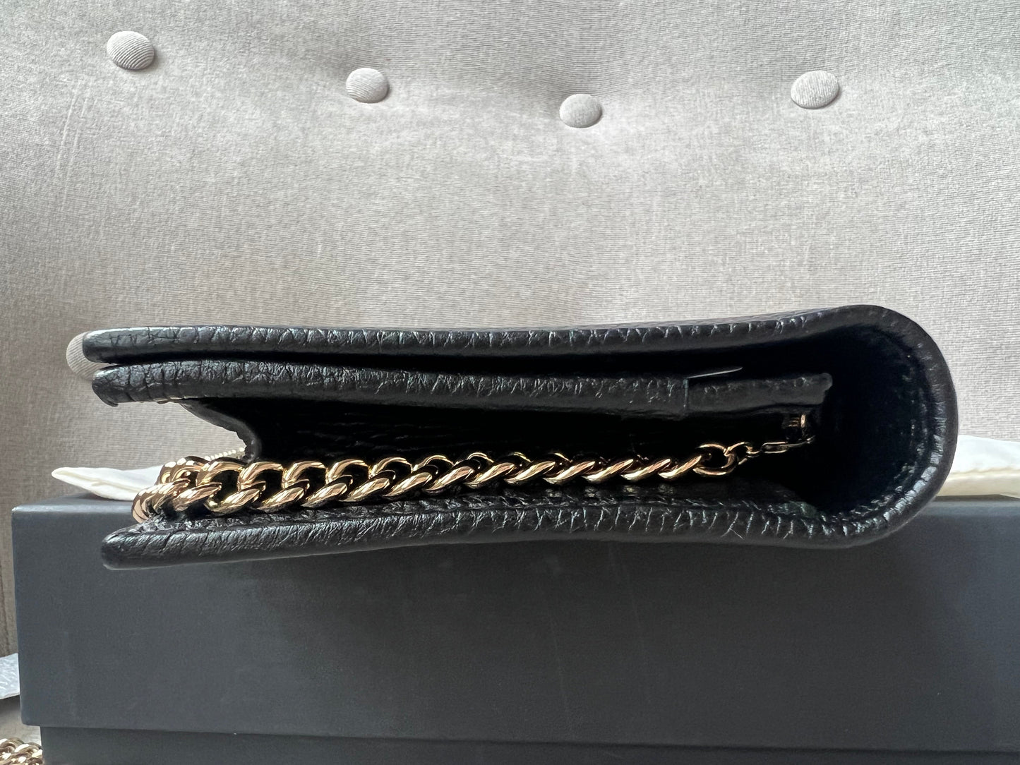 Gucci Black Soho Chain Wallet