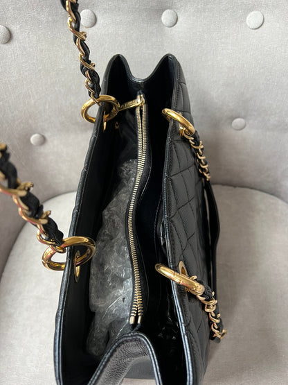 Chanel Black Caviar Grand Shopper Tote Gold Hardware (GST)