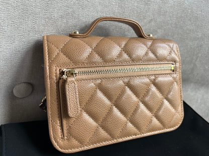 Chanel Beige Micro Business Affinity