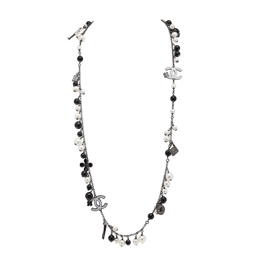 Chanel CC & pearls long necklace - 2010s