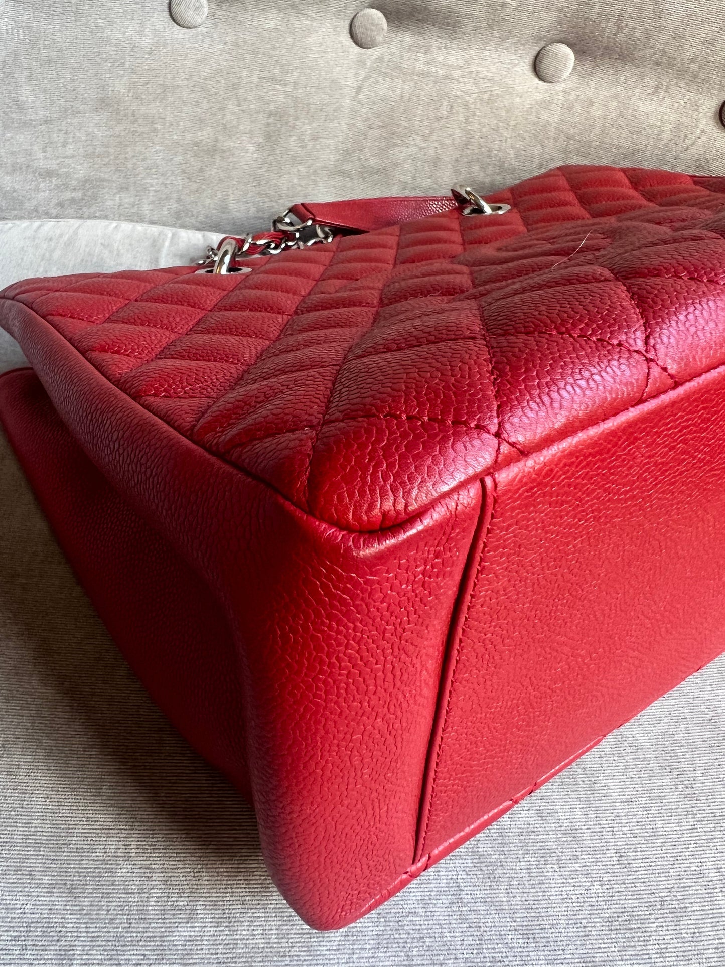 Chanel Red Caviar Grand Shopper Tote (GST)