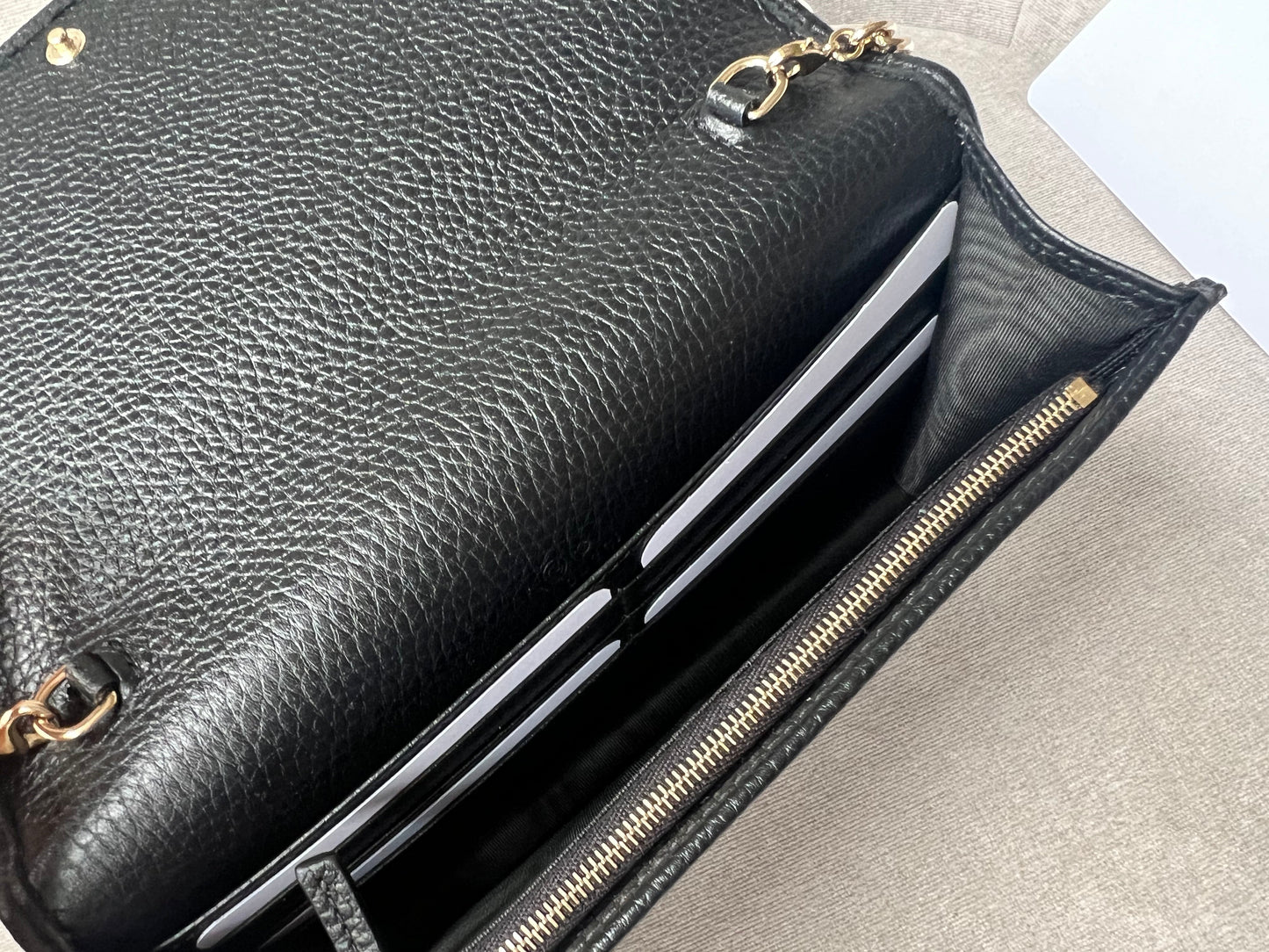 Gucci Black Soho Chain Wallet