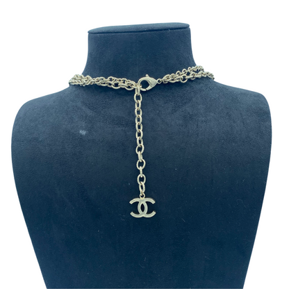 Chanel long silver necklace - 2010s