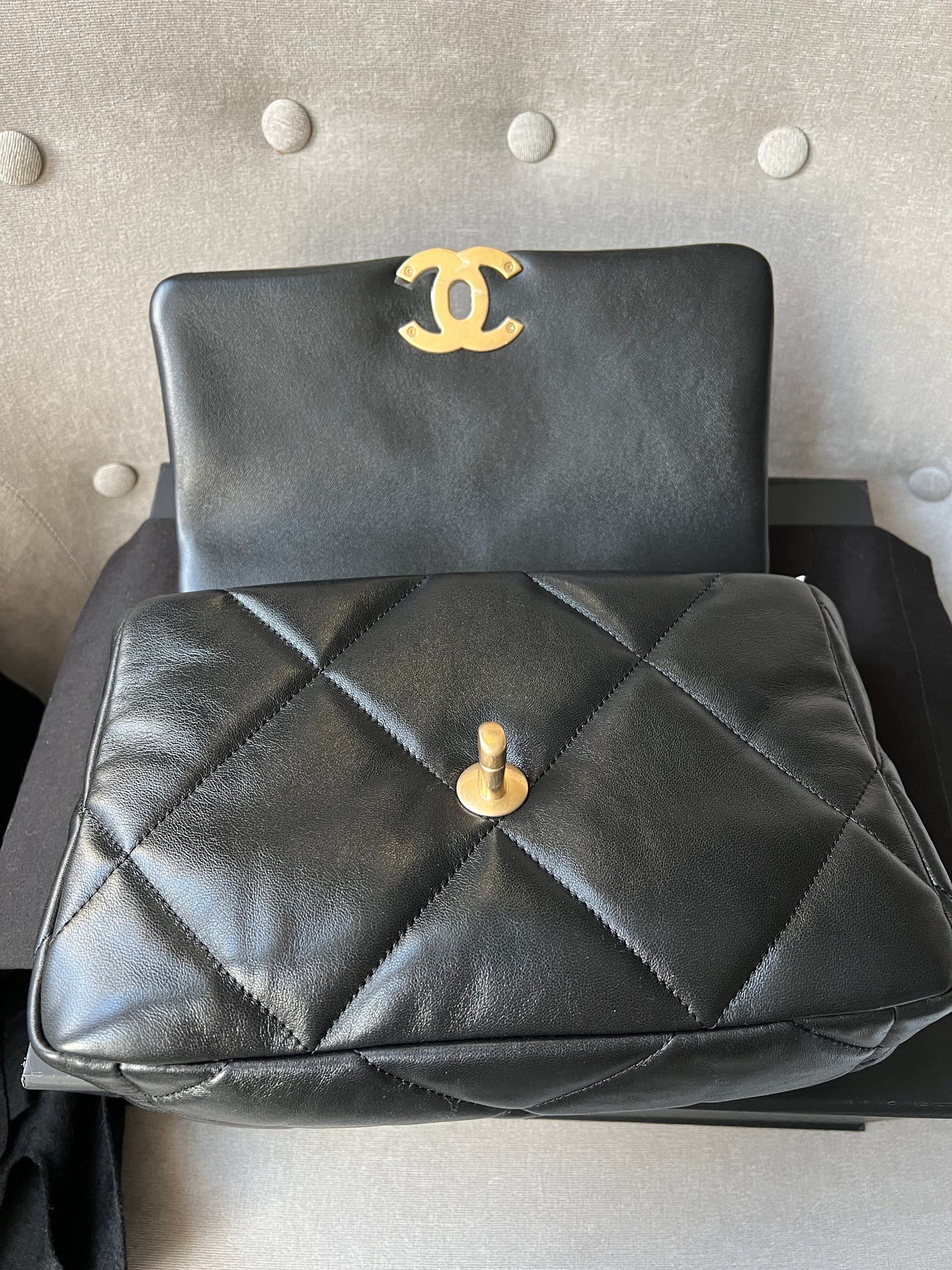 Chanel Small 19 in Black Lambskin (RRP £4,740)