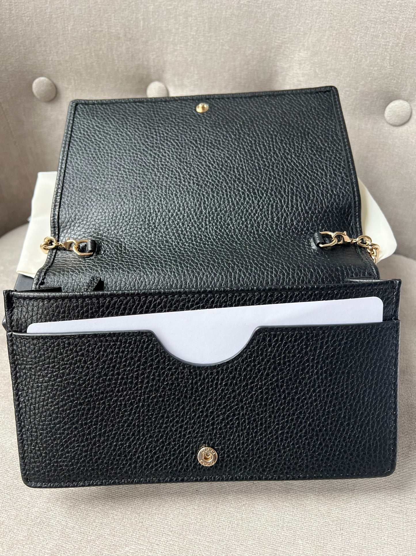 Gucci Black Soho Chain Wallet