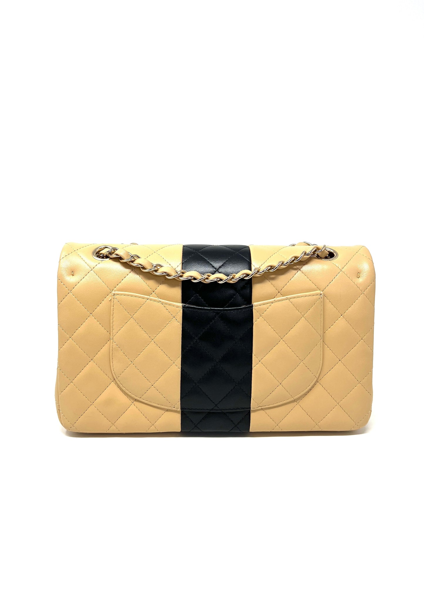 Chanel Classic Flap Beige & Black Medium