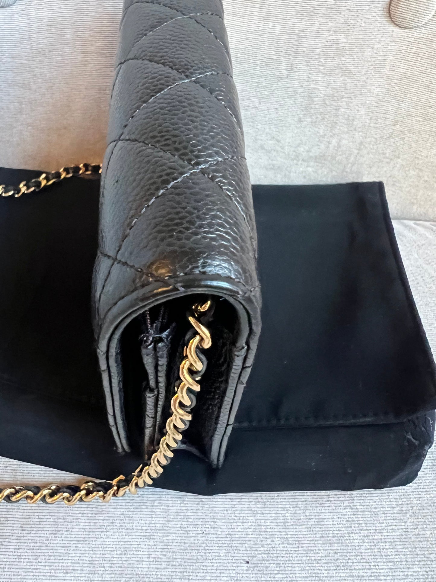 Chanel Black Caviar Wallet on Chain