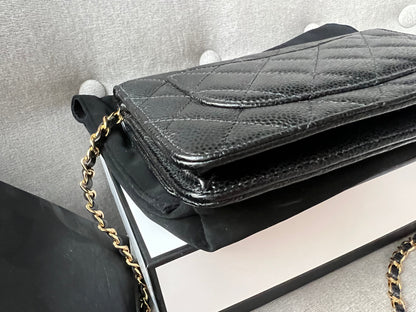 Chanel Black Caviar Wallet on Chain