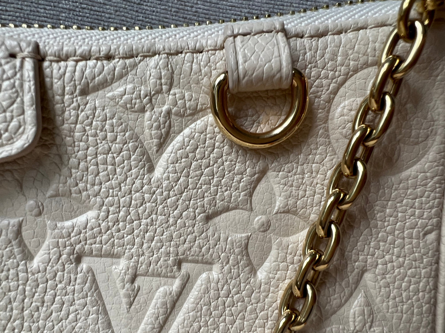 Louis Vuitton Easy Pouch Creme Empreinte (RRP £1280)