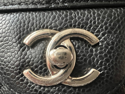 Chanel Jumbo Single Flap in Black Caviar Silver Hardware