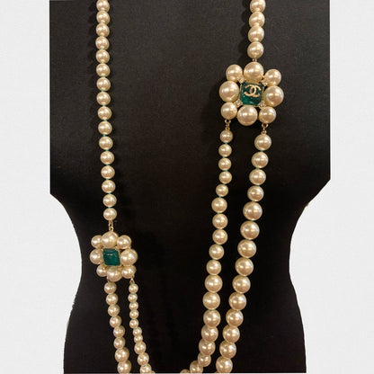 Chanel pearl long necklace - 2010s