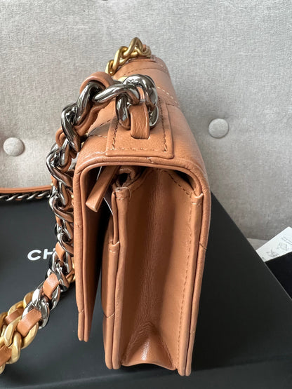 Chanel Caramel 19 Wallet on Chain