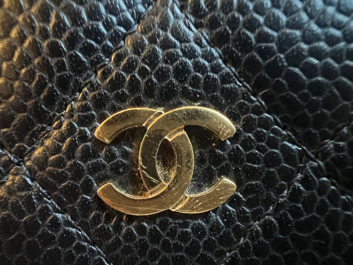 Chanel Black Caviar Wallet on Chain