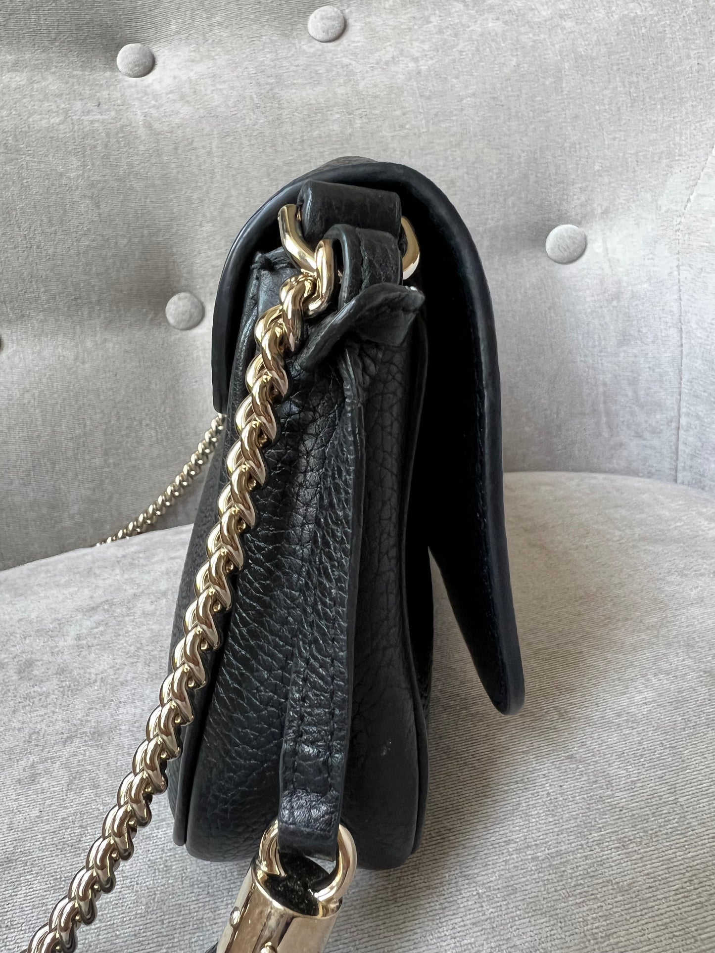 Gucci Black Soho Disco Crossbody Flap Bag