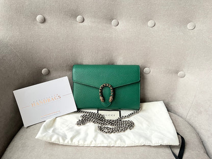 Gucci Dionysus Green Mini Chain Bag (RRP £1340)