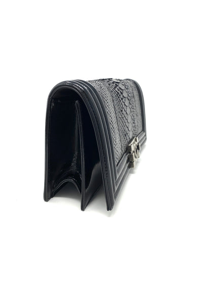 Chanel Clutch Boy Python Leather