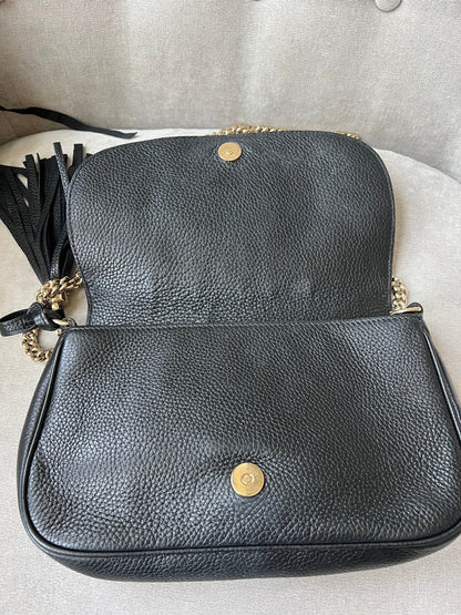 Gucci Black Soho Disco Crossbody Flap Bag