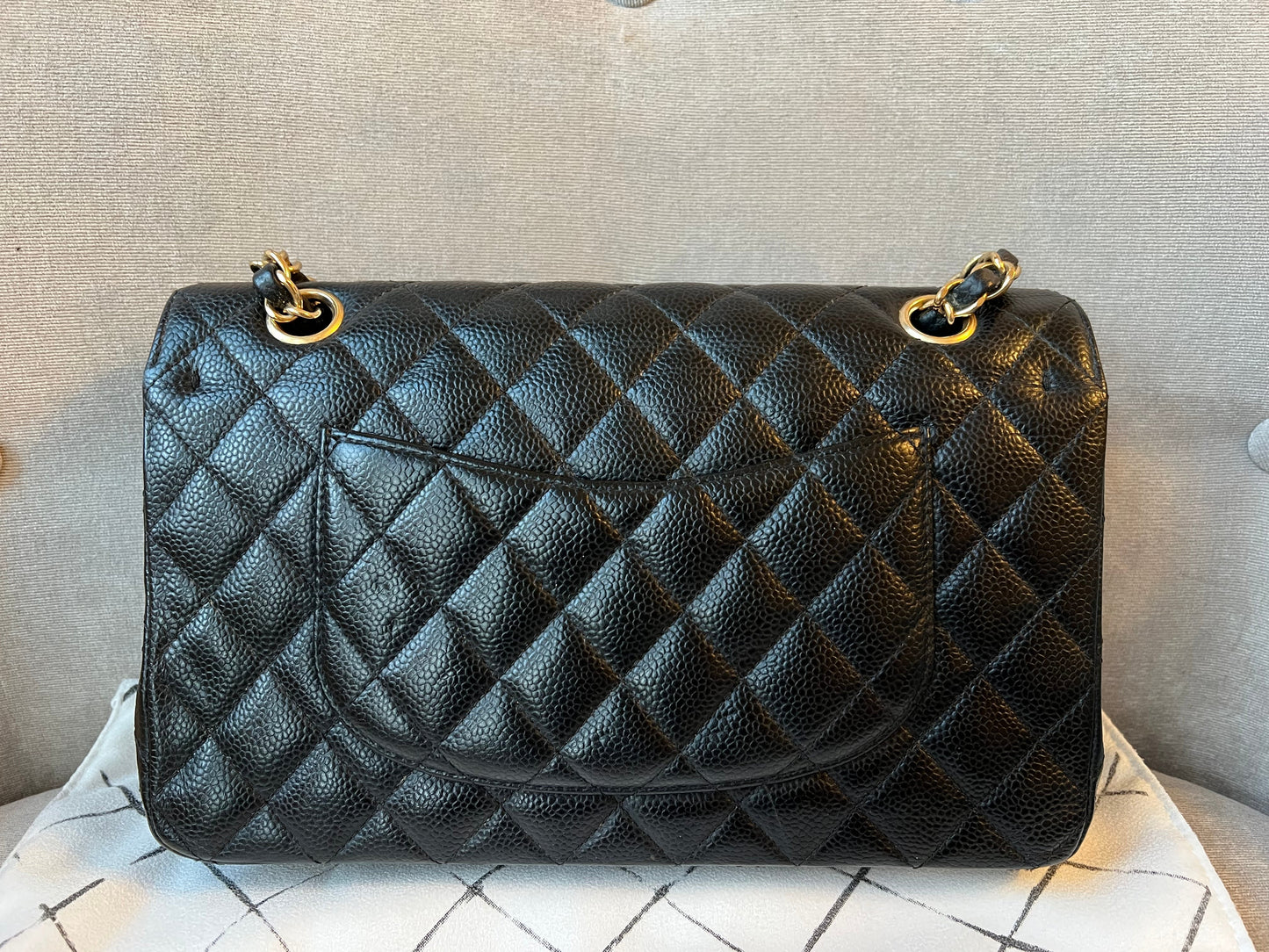 Chanel Medium Classic Flap in Black Caviar (RRP £7,550)