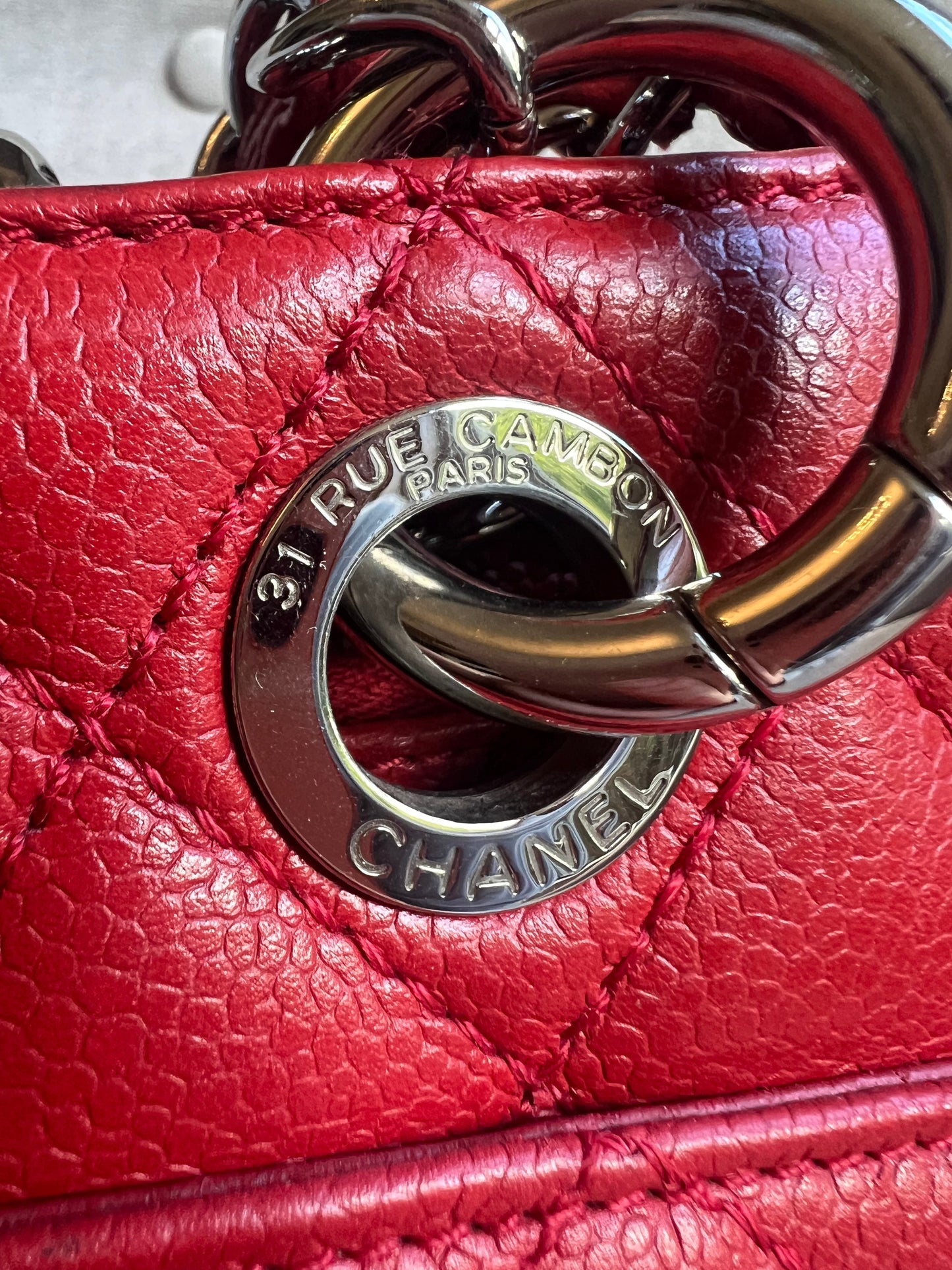 Chanel Red Caviar Grand Shopper Tote (GST)