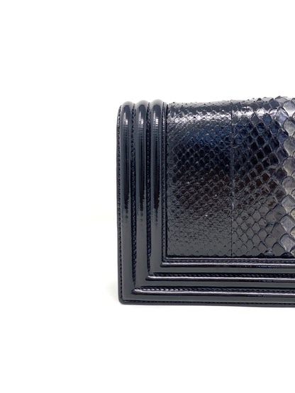 Chanel Clutch Boy Python Leather