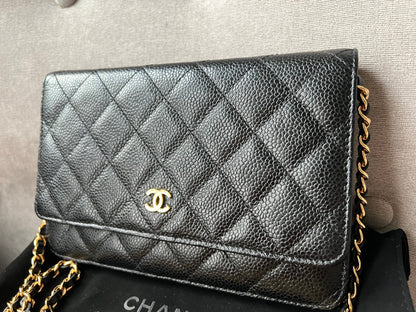 Chanel Black Caviar Wallet on Chain