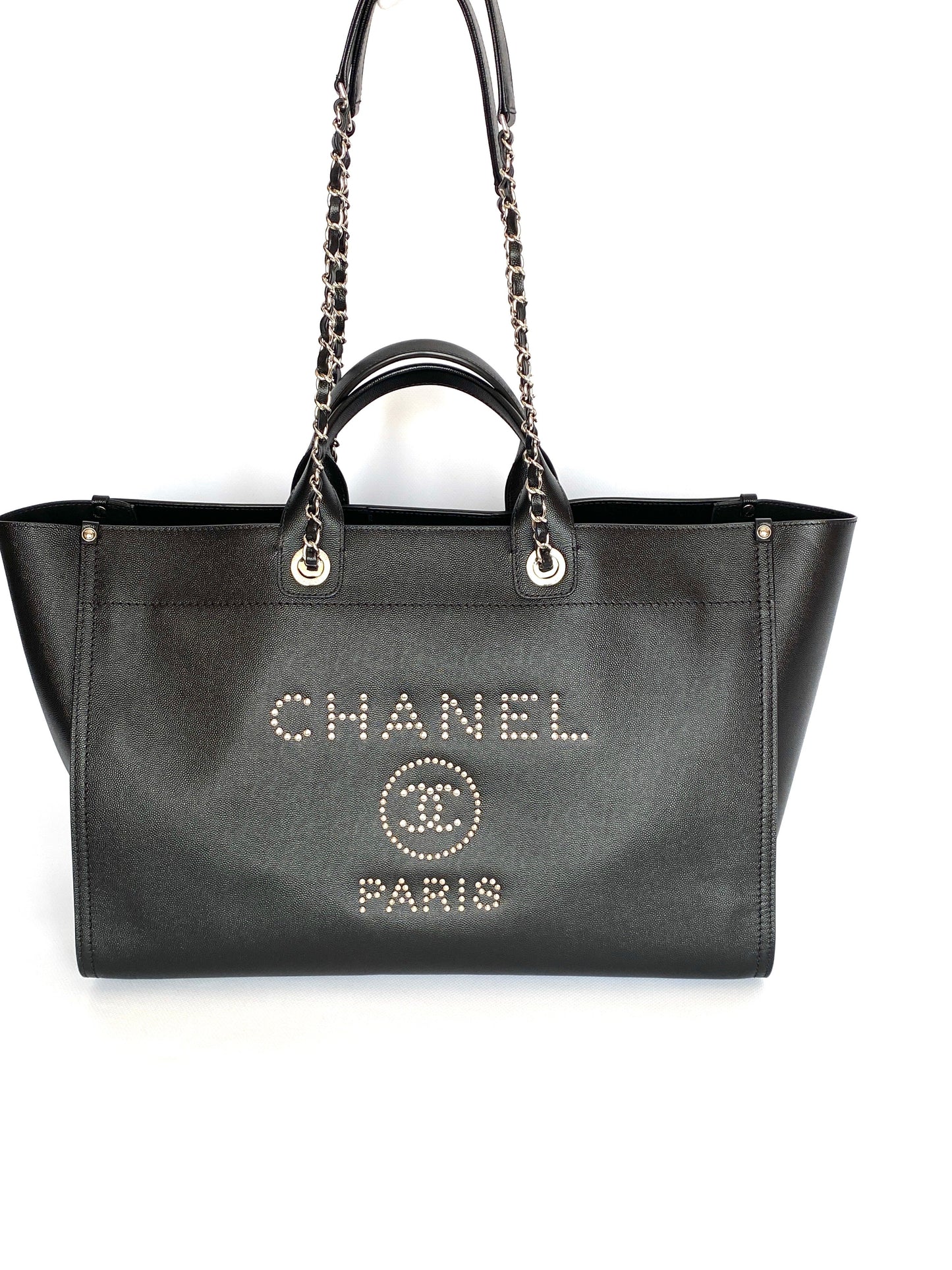 Chanel Deauville Grained Calfskin Leather