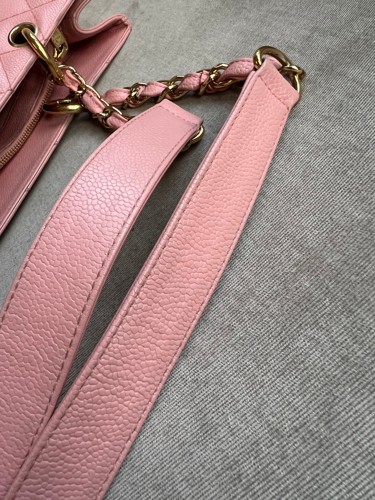 Chanel Pink Caviar Grand Shopper Tote (GST)