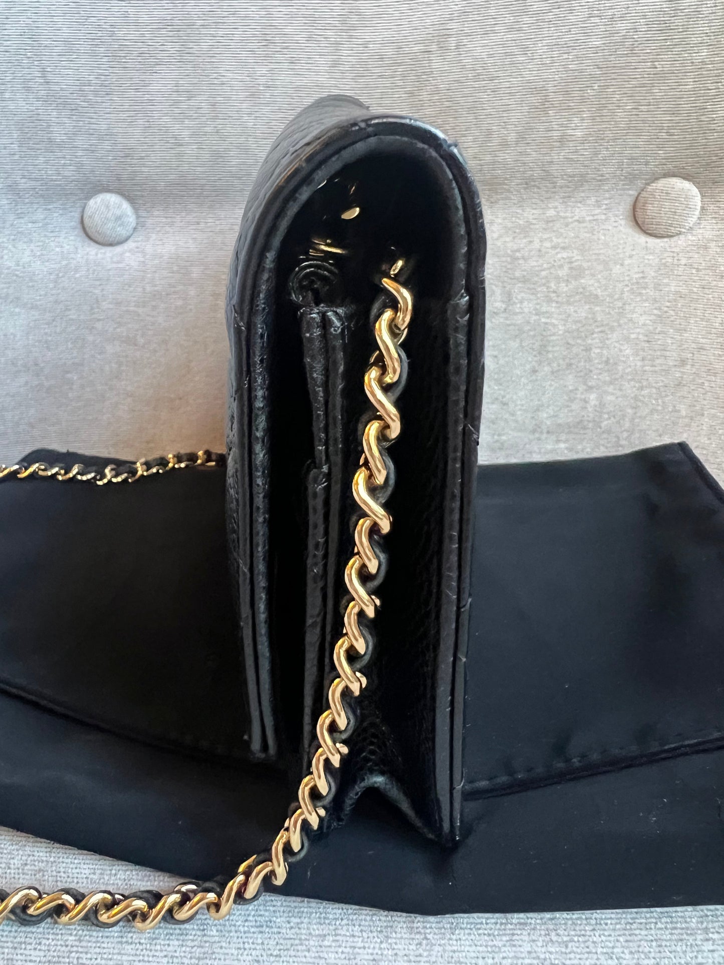 Chanel Black Caviar Wallet on Chain