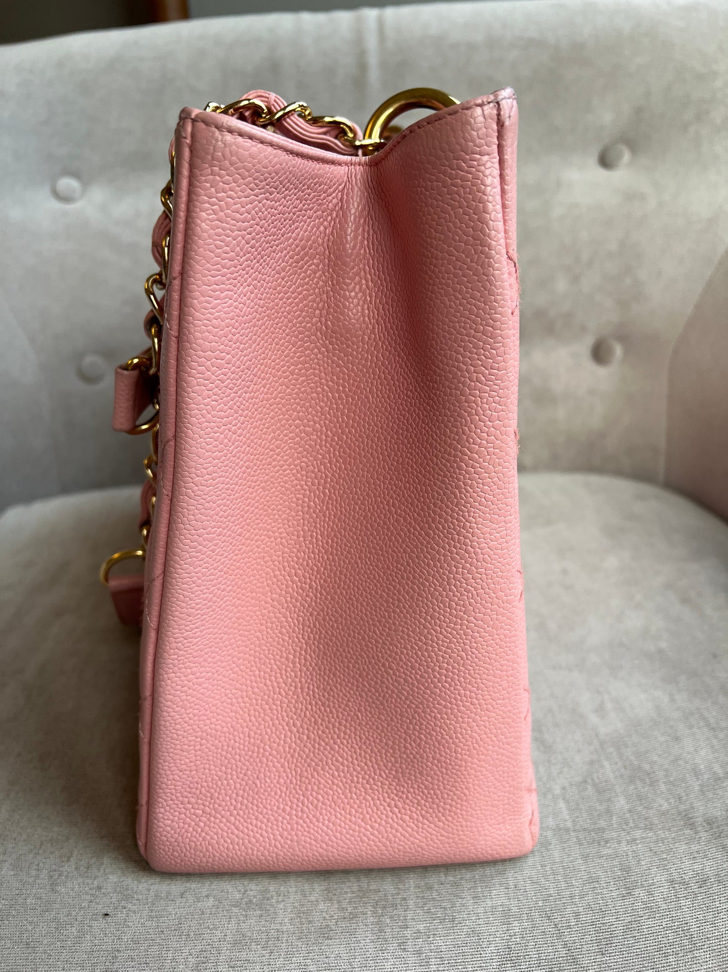 Chanel Pink Caviar Grand Shopper Tote (GST)