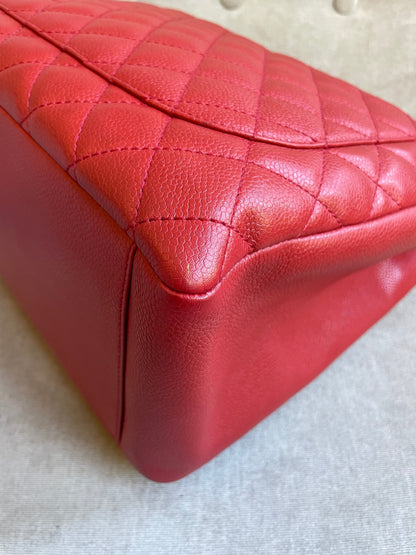 Chanel Red Caviar Grand Shopper Tote (GST)