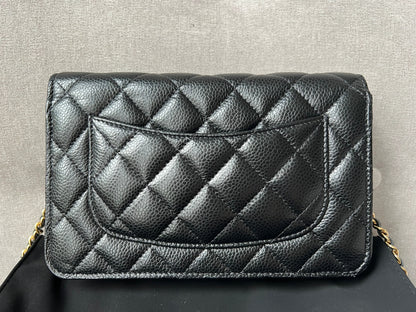 Chanel Black Caviar Wallet on Chain