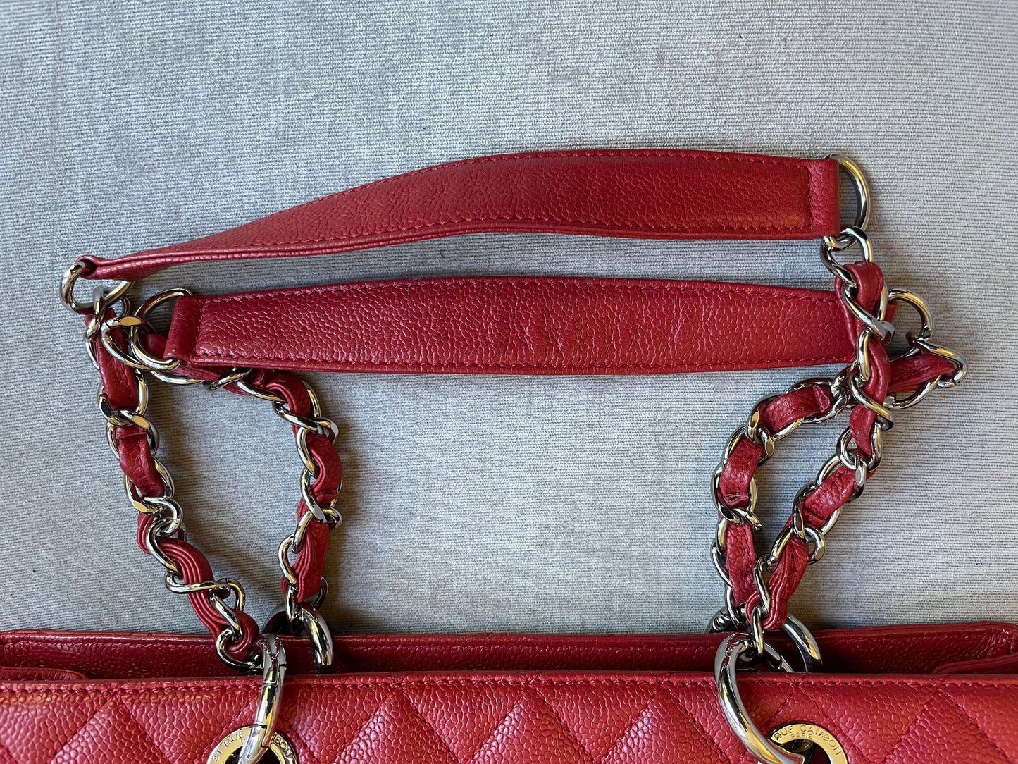 Chanel Red Caviar Grand Shopper Tote (GST)