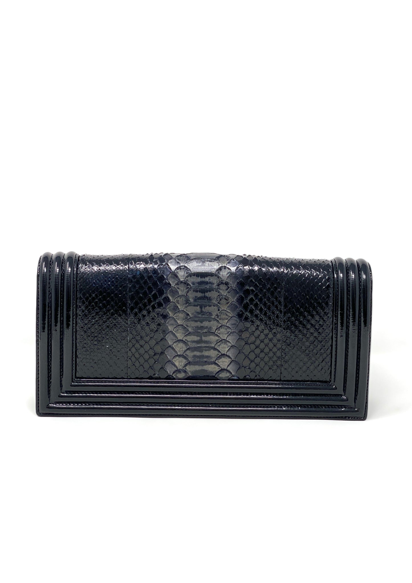 Chanel Clutch Boy Python Leather